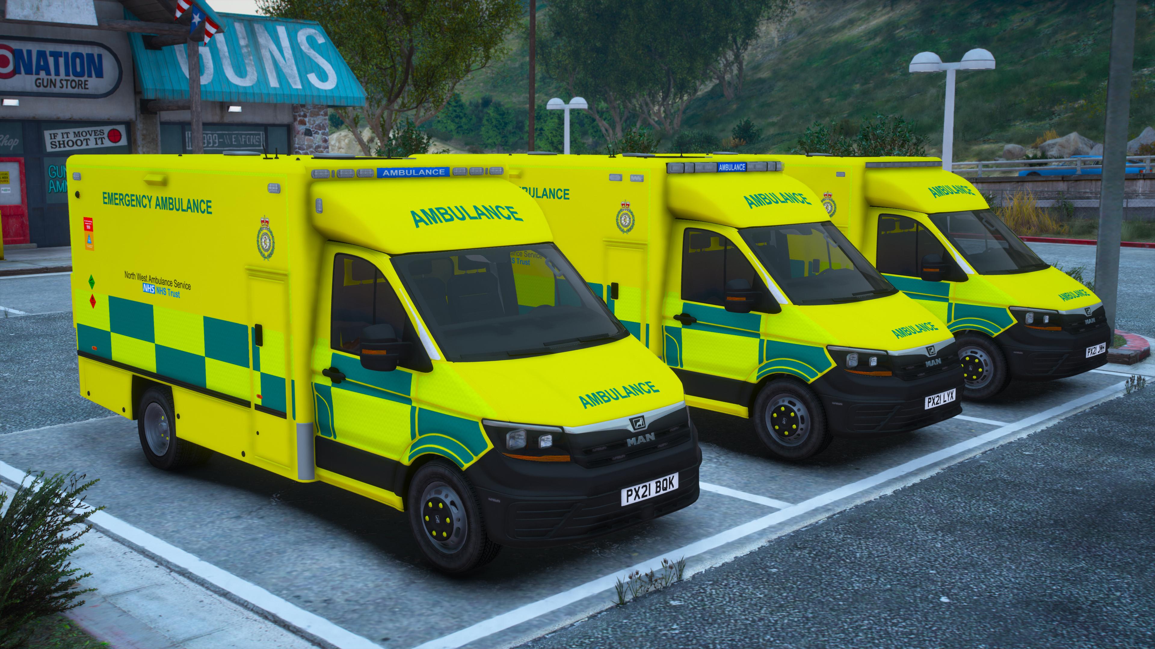 Union Mods - 2019/2020 Generic MAN TGE Ambulance Pack (ELS Enabled/Addon)