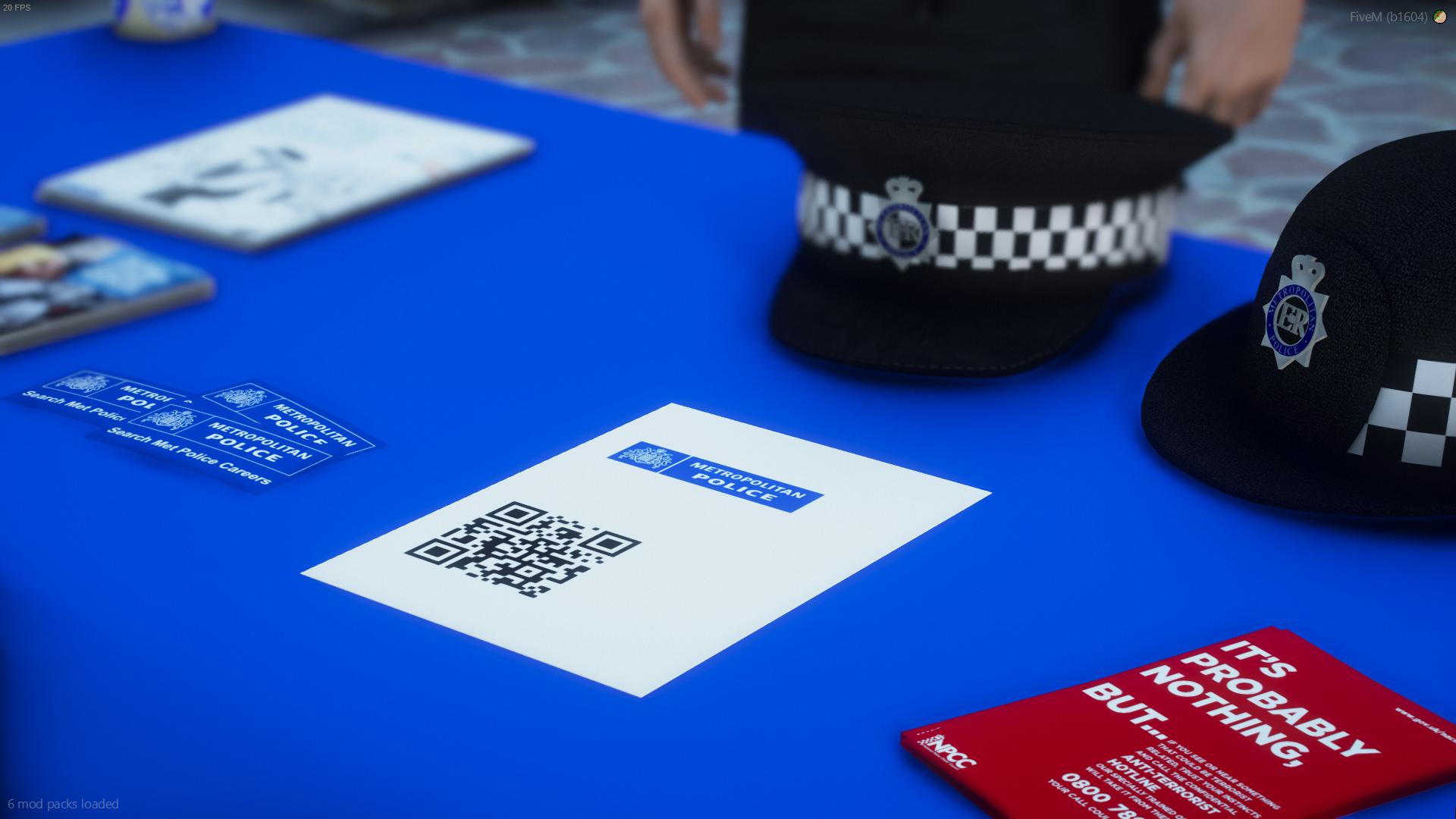 Union Mods Metropolitan Police Careers Table